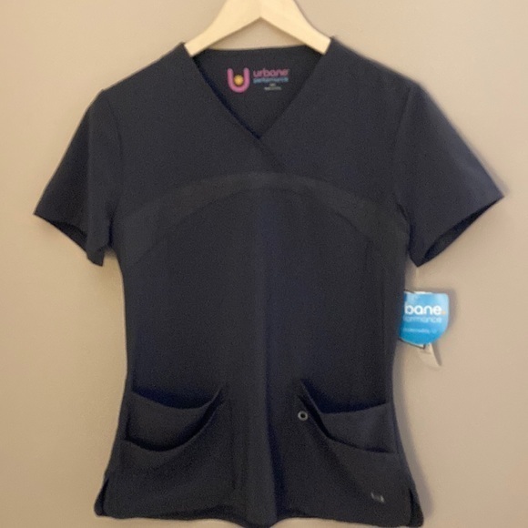 Urbane Performance Scrub Top Graphite Size XS - Picture 10 of 14